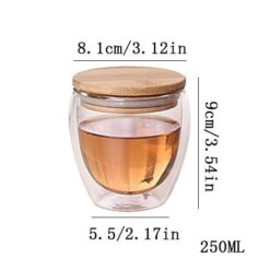 Double Wall Mugs With Bamboo Lid 7 Customised Double Wall Mugs With Bamboo Lid Logo Printing Gifts 8