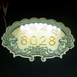 Customised Led Luminous Relief Door Sign Logo Printing Gifts 4