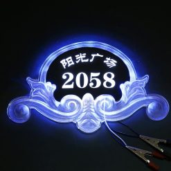 Customised Led Luminous Relief Door Sign Logo Printing Gifts 5